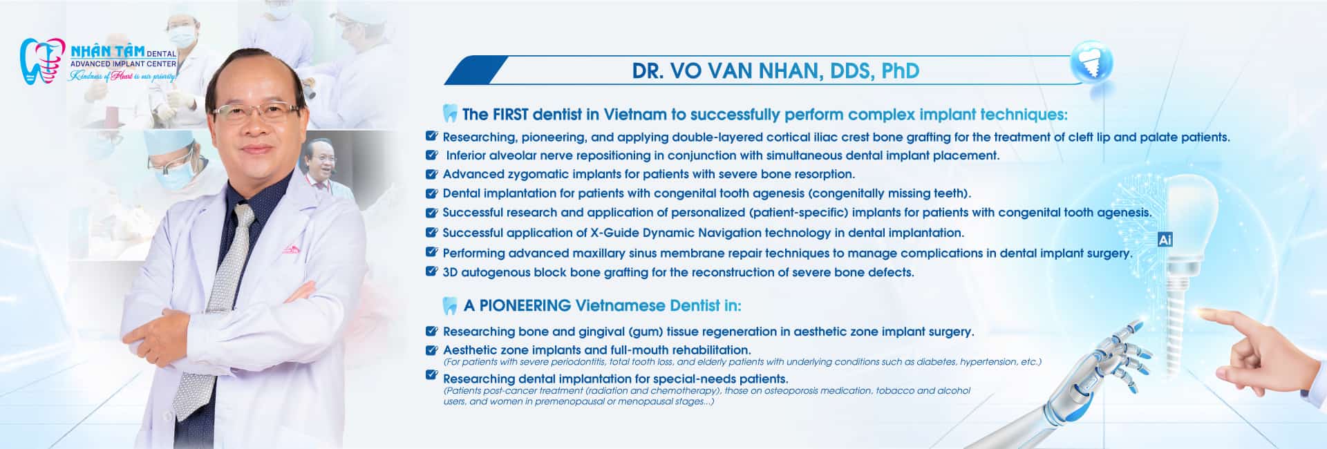 Dr Vo Van Nhan, PhD: 27 năm hành trình vì nụ cười Việt Nam