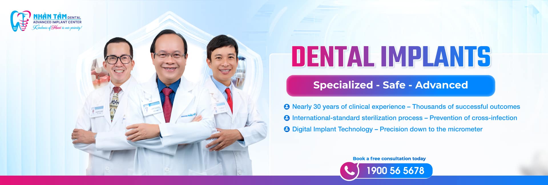 Trồng răng implant: chuyên sâu - an toàn - hiện đại