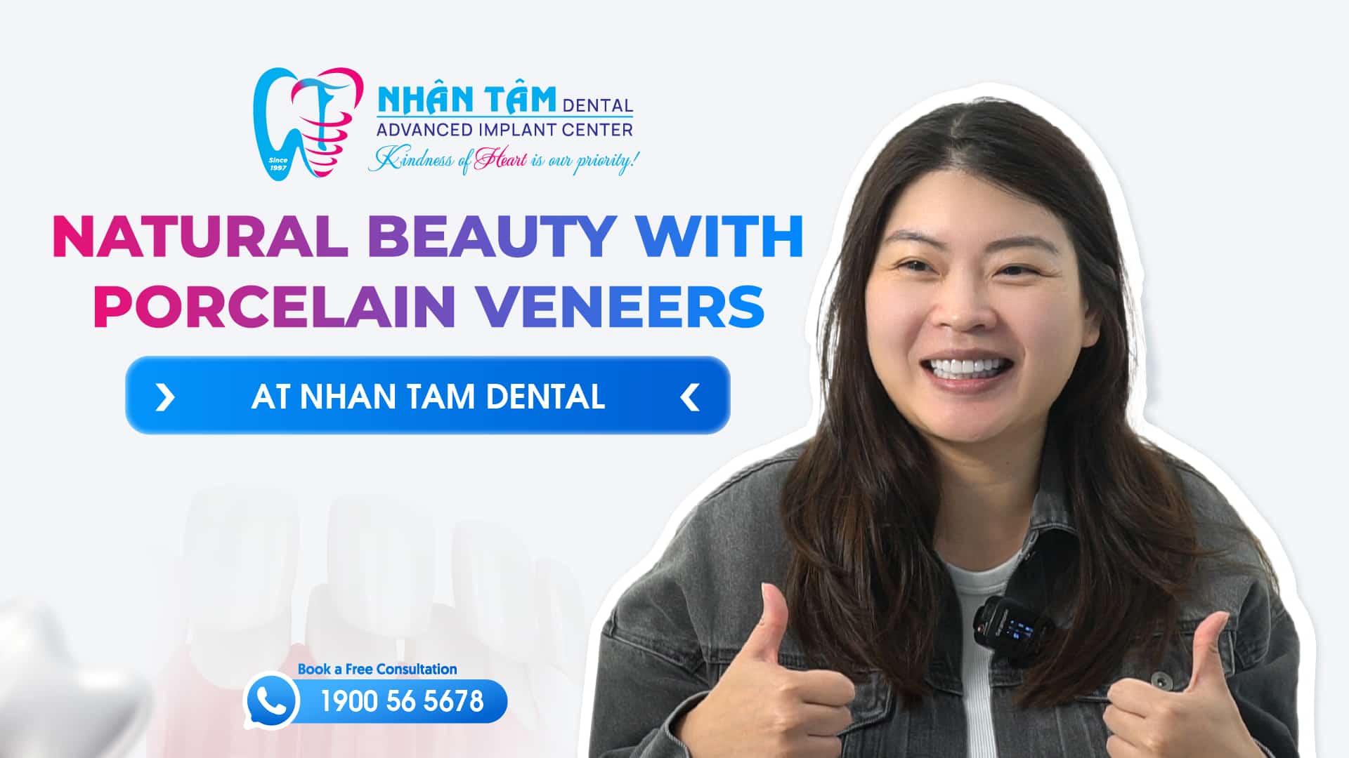 Hình: Natural beauty with porcelain veneers