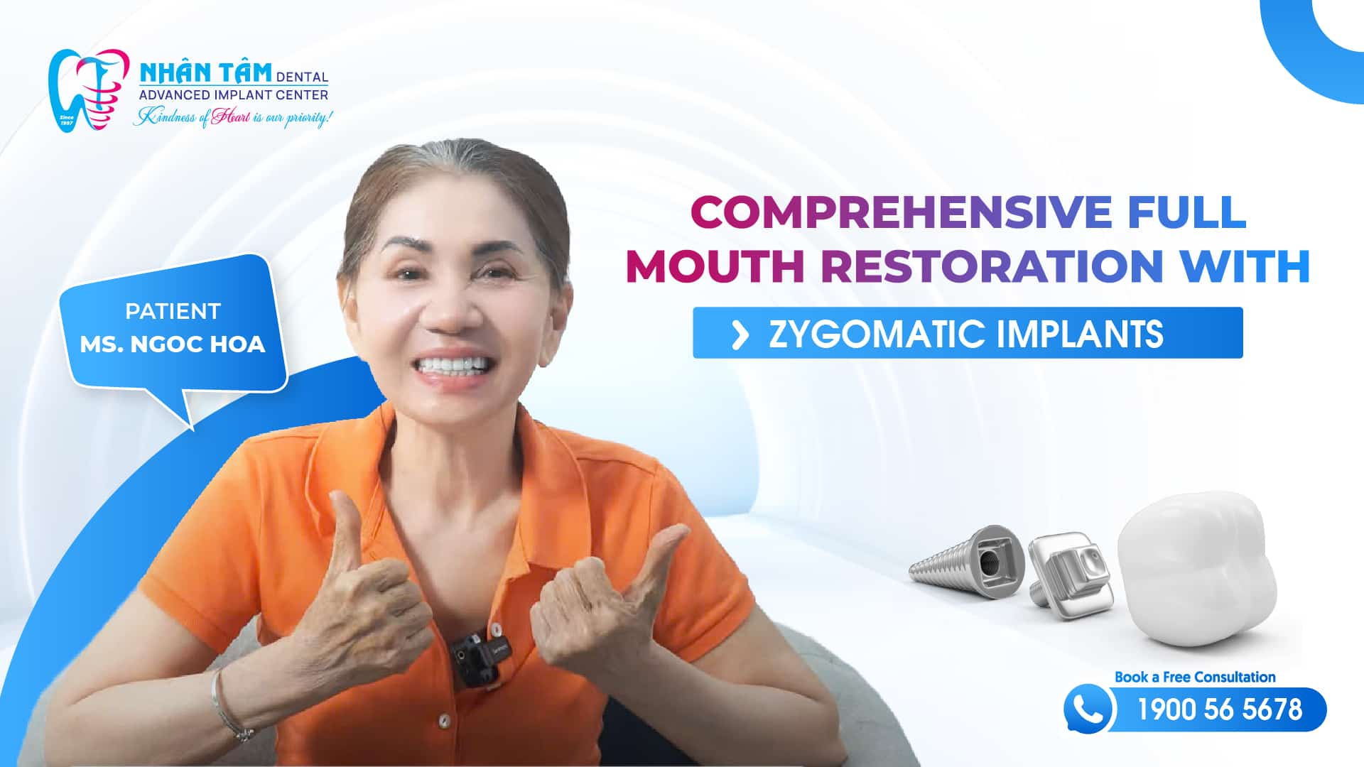 Hình: Comprehensive full-mouth restoration with zygomatic implants
