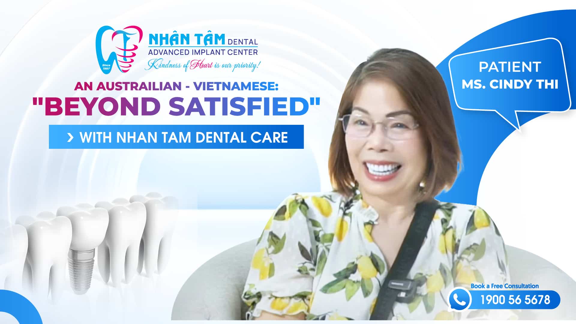 Hình: Beyond satisfied, an Australian - Vietnamese patient determined to refer a whole group to Nhan Tam Dental