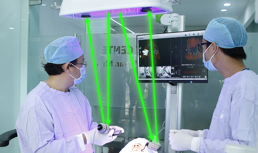 Currently, with the advent of Positioning Robot, the time of implanting dental implants has been shortened a lot