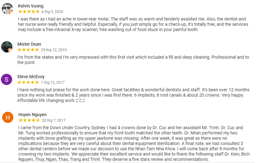 Patient's feedback