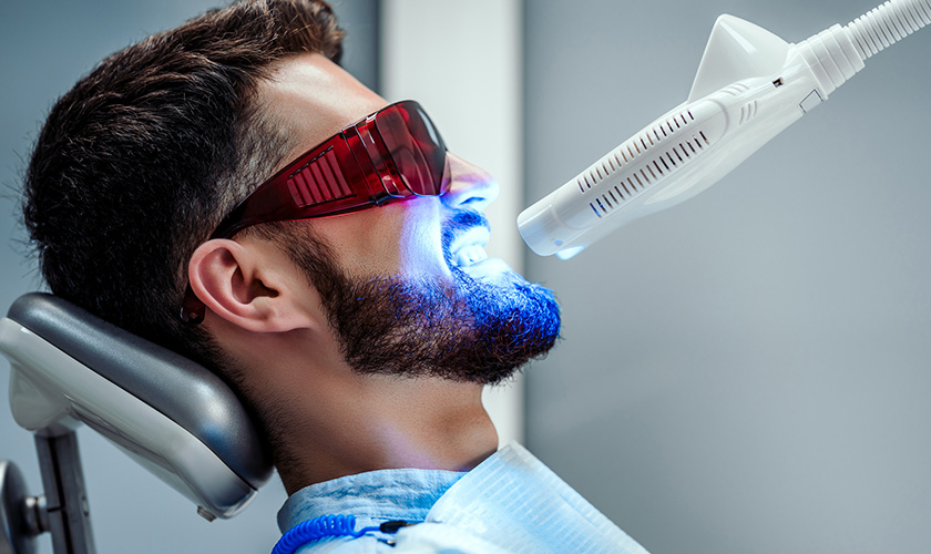 Laser Whitening is the fastest teeth whitening technology