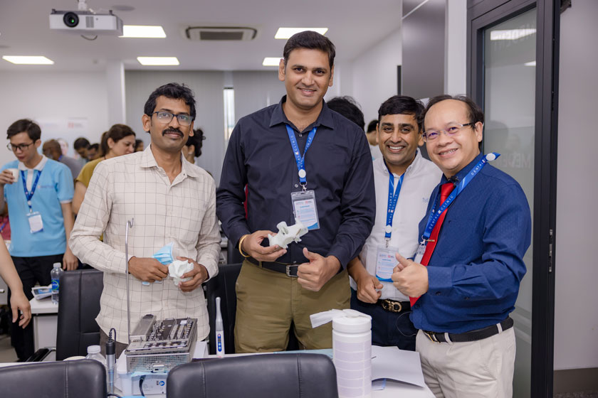 Day 2 - Practical teaching session on tooth models at Workshop Graftless Solutions In Implant Full Mouth Rehabilitation