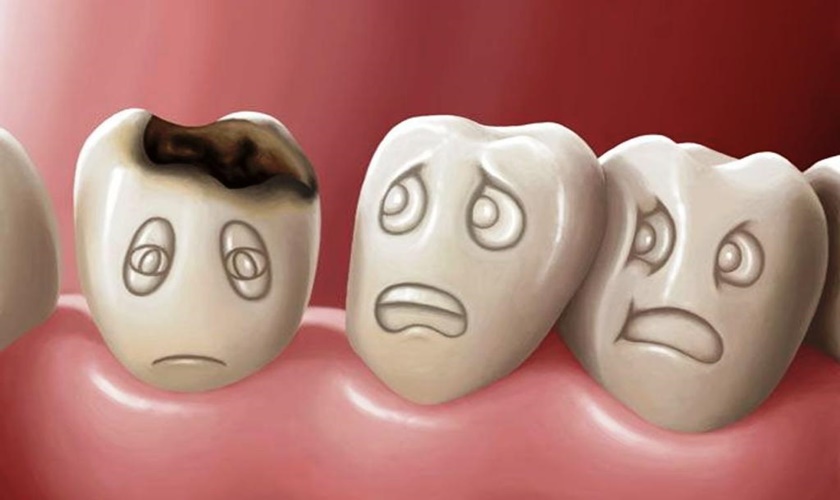 Brush your teeth at least twice a day with a fluoride-containing toothpaste